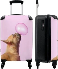 NoBoringSuitcases.com® Kinderkoffer - Hond - Dieren - Kauwgom - Roze - Kinderen - Trolley Kinderen - Past Binnen 55x40x20 Cm En 55x35x25 Cm - Reiskoffer Met Wielen - Koffertje 24 NoBoringSuitcases.com® Kinderkoffer - Hond - Dieren - Kauwgom - Roze - Kinderen - Trolley Kinderen - Past Binnen 55x40x20 Cm En 55x35x25 Cm - Reiskoffer Met Wielen - Koffertje -Tassen Kortingen Winkel 1000x1200 6