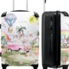 NoBoringSuitcases.com® Koffer Groot - Eenhoorn - Luchtballon - Meisjes - Regenboog - Trolley Koffer Met TSA-slot - Met Wielen - 90 Liter - Reiskoffer - 66 Cm -Tassen Kortingen Winkel 1007x1200 3