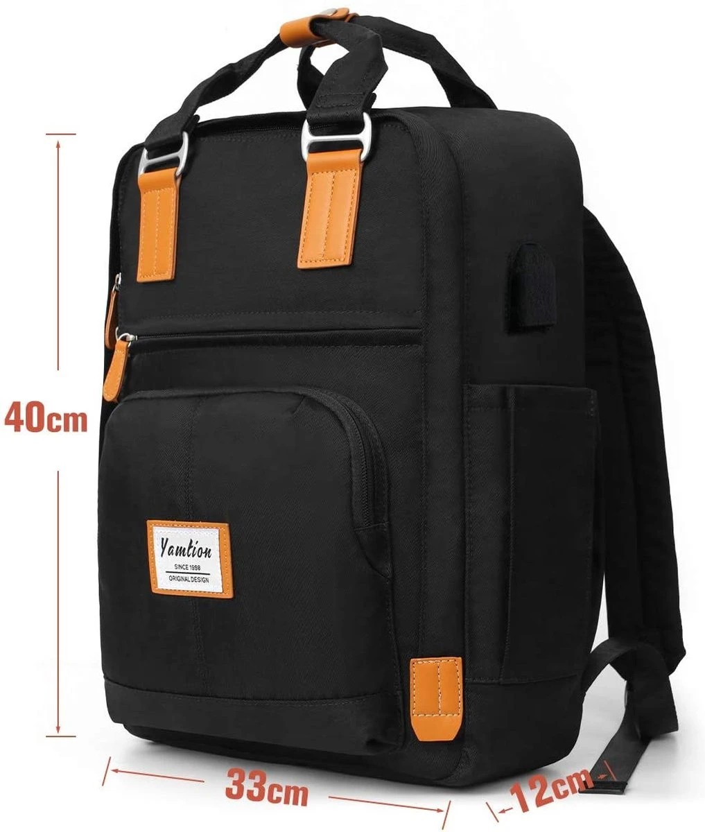 Rugzak Unisex, Schoolrugzak Met Laptopvak, Casual Dagrugzak Waterdicht Voor Laptops 15,6 Inch En 9,7 Inch Tablet, Laptoprugzak Voor Dames En Heren, Meisjes En Jongens, Oud Koper 4 Rugzak Unisex, Schoolrugzak Met Laptopvak, Casual Dagrugzak Waterdicht Voor Laptops 15,6 Inch En 9,7 Inch Tablet, Laptoprugzak Voor Dames En Heren, Meisjes En Jongens, Oud Koper - Afbeelding 2