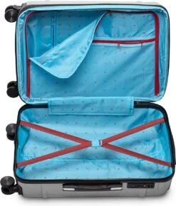 Tesla PC - Reiskoffer - 65 Cm - 4 Wielen - Zilver -Tassen Kortingen Winkel 1021x1200