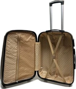 Castillo Travelerz 4 Delige ABS Kofferset - Zwart -Tassen Kortingen Winkel 1037x1200 1