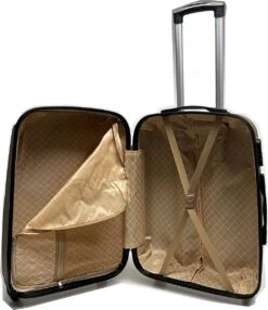 Castillo Travelerz 4 Delige ABS Kofferset - Zwart -Tassen Kortingen Winkel 1037x1200 2
