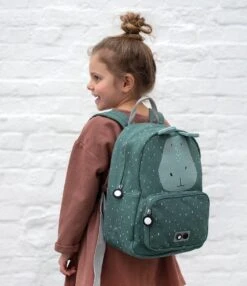 Trixie Hippo Kinderrugzak / Rugtas / Schooltas - Backpack - 12 Liter - Katoen - Blauw -Tassen Kortingen Winkel 1038x1200 1