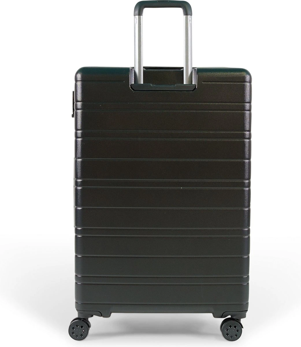 ©TROLLEYZ - Amsterdam No.9 - Reiskoffer 78cm Met TSA Slot - Dubbele Wielen - 360° Spinners - 100% ABS - Reiskoffer In Night Black 5 ©TROLLEYZ - Amsterdam No.9 - Reiskoffer 78cm Met TSA Slot - Dubbele Wielen - 360° Spinners - 100% ABS - Reiskoffer In Night Black - Afbeelding 3