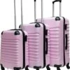 Castillo Trimix 3 Delige ABS Kofferset - Soft Pink -Tassen Kortingen Winkel 1043x1200