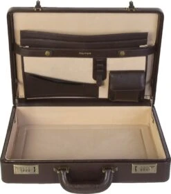 Claymore Attaché 2001 PU Bruin -Tassen Kortingen Winkel 1059x1200