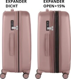 CarryOn Skyhopper Reiskoffer - 68.5cm TSA Trolley Met Expander En OKOBAN - Roze -Tassen Kortingen Winkel 1079x1200
