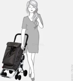 Playmarket Go Up Boodschappentrolley Dark Grey -Tassen Kortingen Winkel 1083x1200