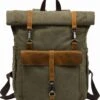 MORGNTAU - Ukiyo - Rugzak - Backpack - Groen - Canvas - Leer -Tassen Kortingen Winkel 1092x1200 1