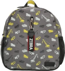 Zebra Rugzak Boys Grey - Construction Rugtas + Dino Ei -Tassen Kortingen Winkel 1093x1200 3