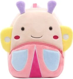 Vlinder Backpack - Vrolijke Vlinder - Peuter Rugtas – Rugzak Schooltas Voor Peuters/Kleuters – Jongens En Meisjes | Kinderrugzak | Kinder Rugzak | Dieren | Schooltas | Peuterspeelzaal | Opvang | 6 Liter | Klein Peuter Rugzak | Rugtas | Schooltas