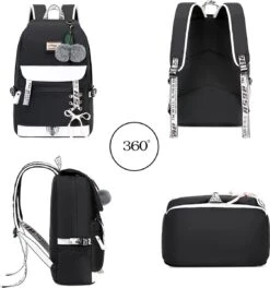 Ekuizai Hippe Meiden Schooltas / Rugzak Roze -Tassen Kortingen Winkel 1124x1200 2