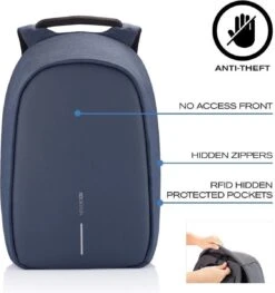 XD Design Bobby Hero Small - Anti-Diefstal Rugzak 11.5 Liter -Navy -Tassen Kortingen Winkel 1125x1200 4