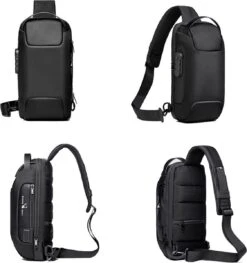 Brandie® - Rugzak - Laptop Rugzak Tot Voor Unisex - Schooltas - Waterdicht - Large Capaciteit - USB Poort - Met Regenhoes - Schoudertas Voor Reizen En Zakelijk Werk - Materiaal Polyester - Maat16 X 11 X 33 Inch - Zwart -Tassen Kortingen Winkel 1125x1200 5