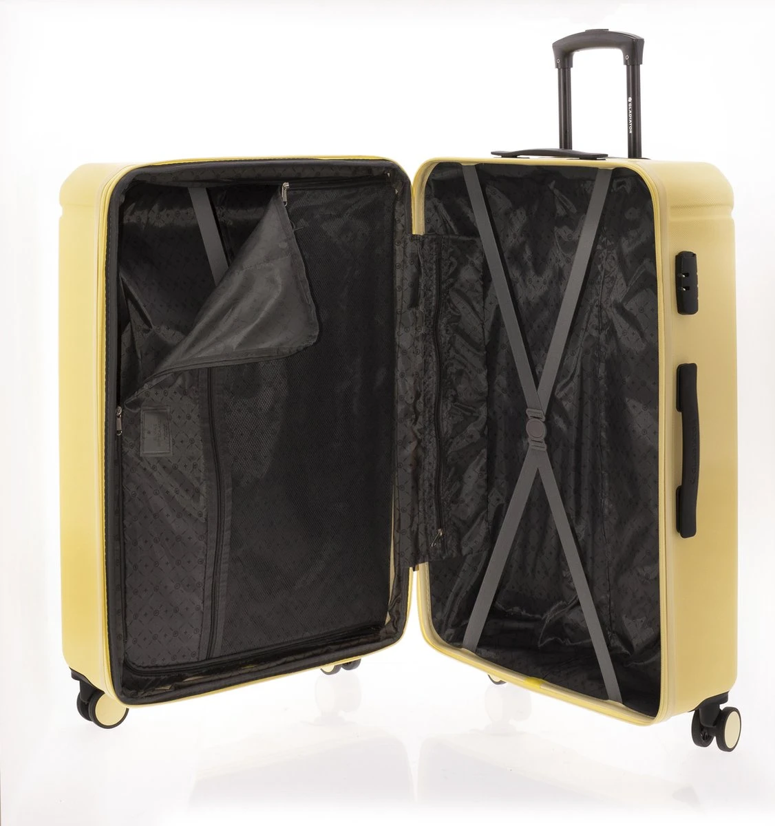 Gladiator Tropical Grote Koffer Expandable - 77 Cm - 105/117 Liter - Geel 7 Gladiator Tropical Grote Koffer Expandable - 77 Cm - 105/117 Liter - Geel - Afbeelding 5