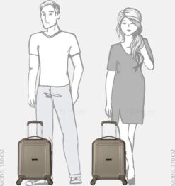 Decent Handbagage Koffer / Trolley / Reiskoffer - 42 Cm - 24 Liter - ABS - Maxi Air - Champagne -Tassen Kortingen Winkel 1132x1200 1