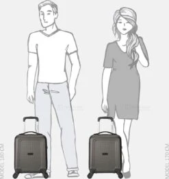 Decent Handbagage Koffer / Trolley / Reiskoffer - 42 Cm - 24 Liter - ABS - Maxi Air - Grijs -Tassen Kortingen Winkel 1132x1200