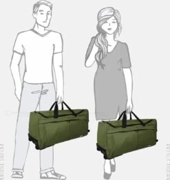 Enrico Benetti Amsterdam Wieltas - 91 Liter - 35327 - Groen -Tassen Kortingen Winkel 1133x1200 2