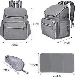 Rugtas Zeer Stevig, De Rugtas Is Geïsoleerd GESCHIKT VOOR Luiers, Babyflessen, Cosmeticadoeken, Vochtige Doeken, Kleding, Handdoeken, Hoeden, Kleine Schoenen, Sokken, En Veel Meer -Tassen Kortingen Winkel 1164x1200 6