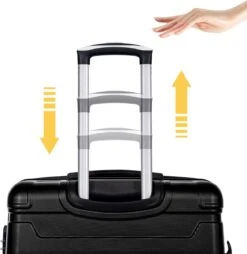 Merax 3-delig Kofferset Met TSA Slot - Trolleyset ABS 40L, 70L & 110 Liter - Zwart -Tassen Kortingen Winkel 1168x1200 1