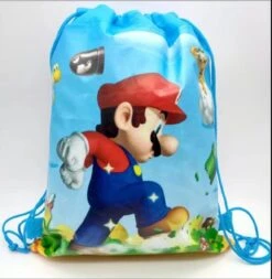 NINTENDO Super Mario Rugtas Met Koordjes - Gym Tas - Rugtas Kind - Zwemtas - Super Mario | 27,5 X 35 Cm