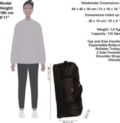 New Rebels Roll-able Trolley - Reistas - Weekendtas - Sporttas 80 Cm - Zwart 19 New Rebels Roll-able Trolley - Reistas - Weekendtas - Sporttas 80 Cm - Zwart -Tassen Kortingen Winkel 1174x1200 2