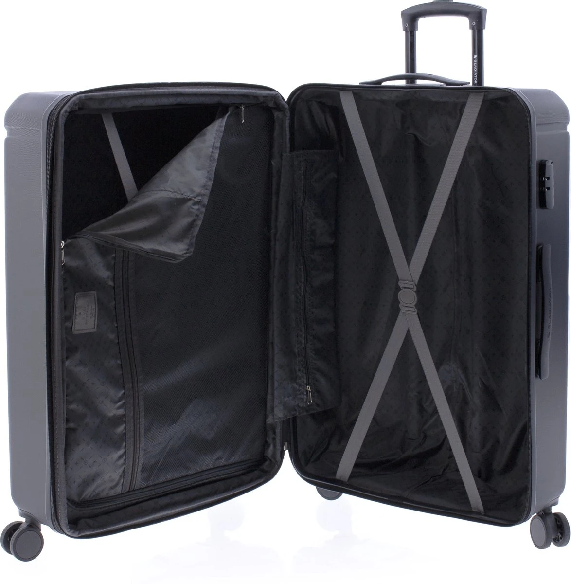 Gladiator Tropical Grote Koffer Expandable - 77 Cm - 105/117 Liter - Zwart 6 Gladiator Tropical Grote Koffer Expandable - 77 Cm - 105/117 Liter - Zwart - Afbeelding 4