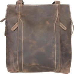 Rugtas Leer Of Schoudertas Leer Cognac - Rugzak Leer Anti-Diefstal - Groter Te Maken Met 2 Zij Ritsen