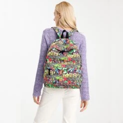 Miss Lulu Rugzak - 22,61 Liter - Graffiti (e1401g) -Tassen Kortingen Winkel 1198x1200 3