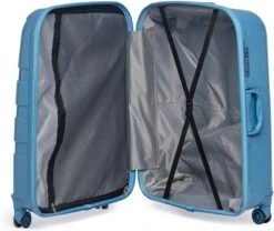 ©TROLLEYZ - Paris No.5 - Reiskoffer - 78cm Met TSA Slot - Dubbele Wielen - 360° Spinners - 100% Polypropyleen - Reiskoffer In Ice Blue -Tassen Kortingen Winkel 1200x1011 2