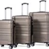 Merax 3-delig Kofferset Met TSA Slot - Trolleyset ABS 40L, 70L & 110 Liter - Goud -Tassen Kortingen Winkel 1200x1029