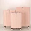 TOP AA Reis Kofferset - Trolleyset 3-delig Met TSA Slot Aluminum Frame, Kleine Cabine En Groot, ABS Luggage, (20+24+28 Inches 3 Pc Set), Roze/pink -Tassen Kortingen Winkel 1200x1042 1