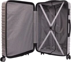 Tobeyz - Kofferset - 3-delig Grijs Handbagage - Verrijdbaar Op 4 Wielen - Stevig ABS - Lichtgewicht, Hardshell -Tassen Kortingen Winkel 1200x1057 1