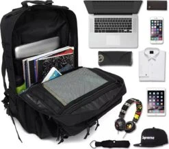 Merkloos Leger Rugzak - 45L - Camouflage - Militaire Tactische Tassen Voor Heren - Voor De Jacht - Voor Trekking - Rugzak - Waterdicht - Bug Out Bag - Airsoft - Khaki -Tassen Kortingen Winkel 1200x1059 2