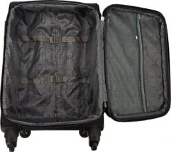 SB Travelbags Bagage Stoffen Koffer 75cm 4 Wielen Trolley - Blauw -Tassen Kortingen Winkel 1200x1069