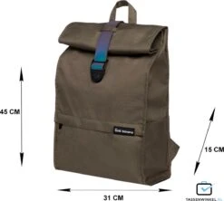 Bold Banana - Laptoprugzak Roll Top - Green Reflex -Tassen Kortingen Winkel 1200x1077 3