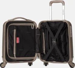 Decent Handbagage Koffer / Trolley / Reiskoffer - 42 Cm - 24 Liter - ABS - Maxi Air - Champagne -Tassen Kortingen Winkel 1200x1093