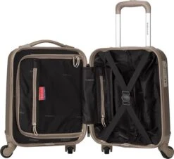Decent Handbagage Koffer / Trolley / Reiskoffer - 42 Cm - 24 Liter - ABS - Maxi Air - Champagne -Tassen Kortingen Winkel 1200x1096 3