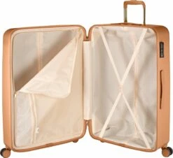 Princess Traveller Harlem - Reiskoffer - Recycled PET - Camel - L (76cm) -Tassen Kortingen Winkel 1200x1096 7