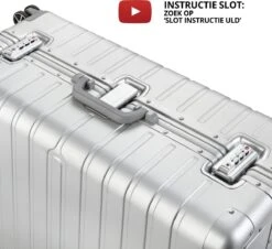 CarryOn Kofferset ULD - Luxe Aluminium Handbagage Koffer 55cm + 76cm Grote Reiskoffer - Dubbel TSA Slot - Zilver 13 CarryOn Kofferset ULD - Luxe Aluminium Handbagage Koffer 55cm + 76cm Grote Reiskoffer - Dubbel TSA Slot - Zilver -Tassen Kortingen Winkel 1200x1097