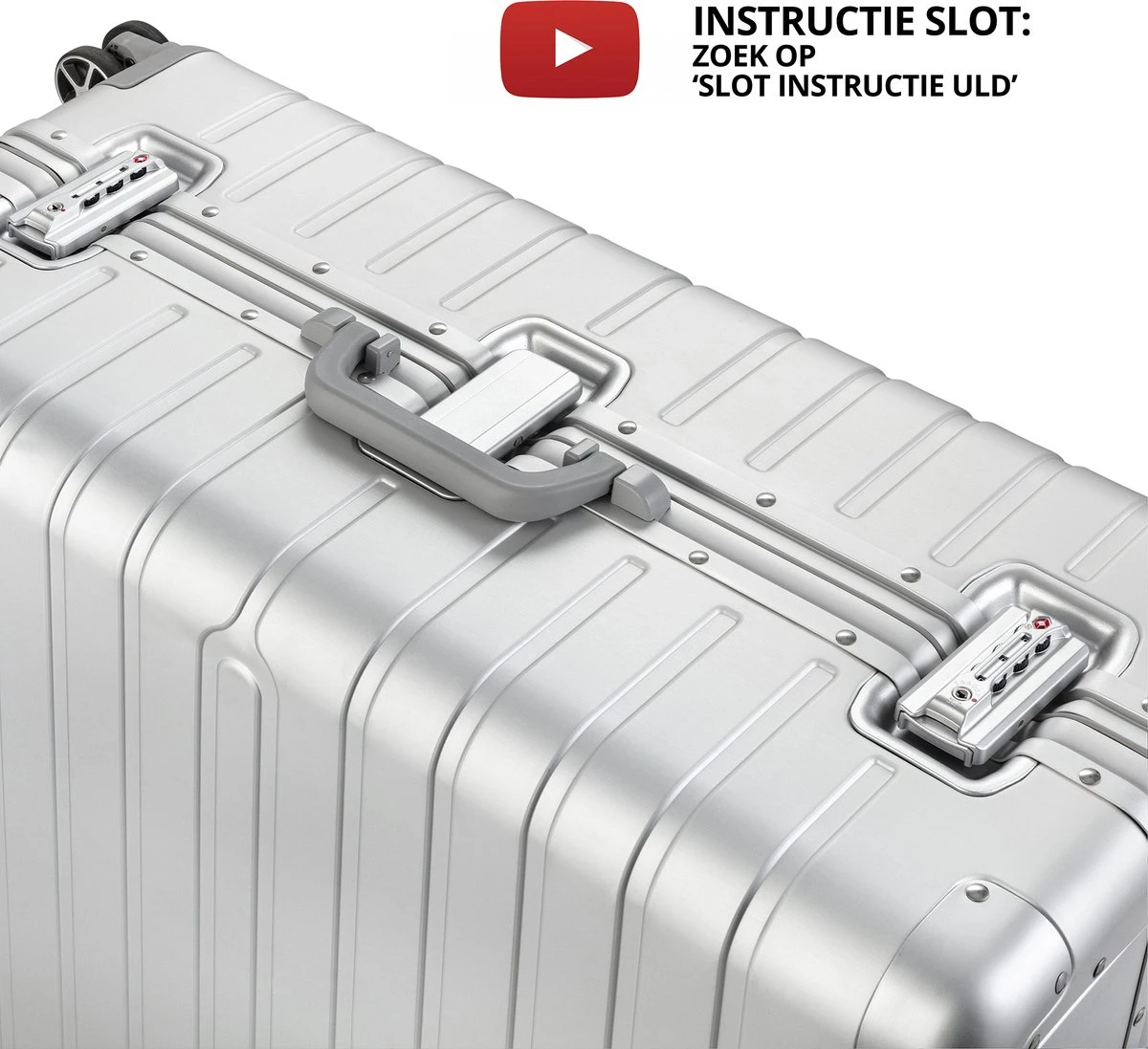 CarryOn Kofferset ULD - Luxe Aluminium Handbagage Koffer 55cm + 76cm Grote Reiskoffer - Dubbel TSA Slot - Zilver 8 CarryOn Kofferset ULD - Luxe Aluminium Handbagage Koffer 55cm + 76cm Grote Reiskoffer - Dubbel TSA Slot - Zilver - Afbeelding 6