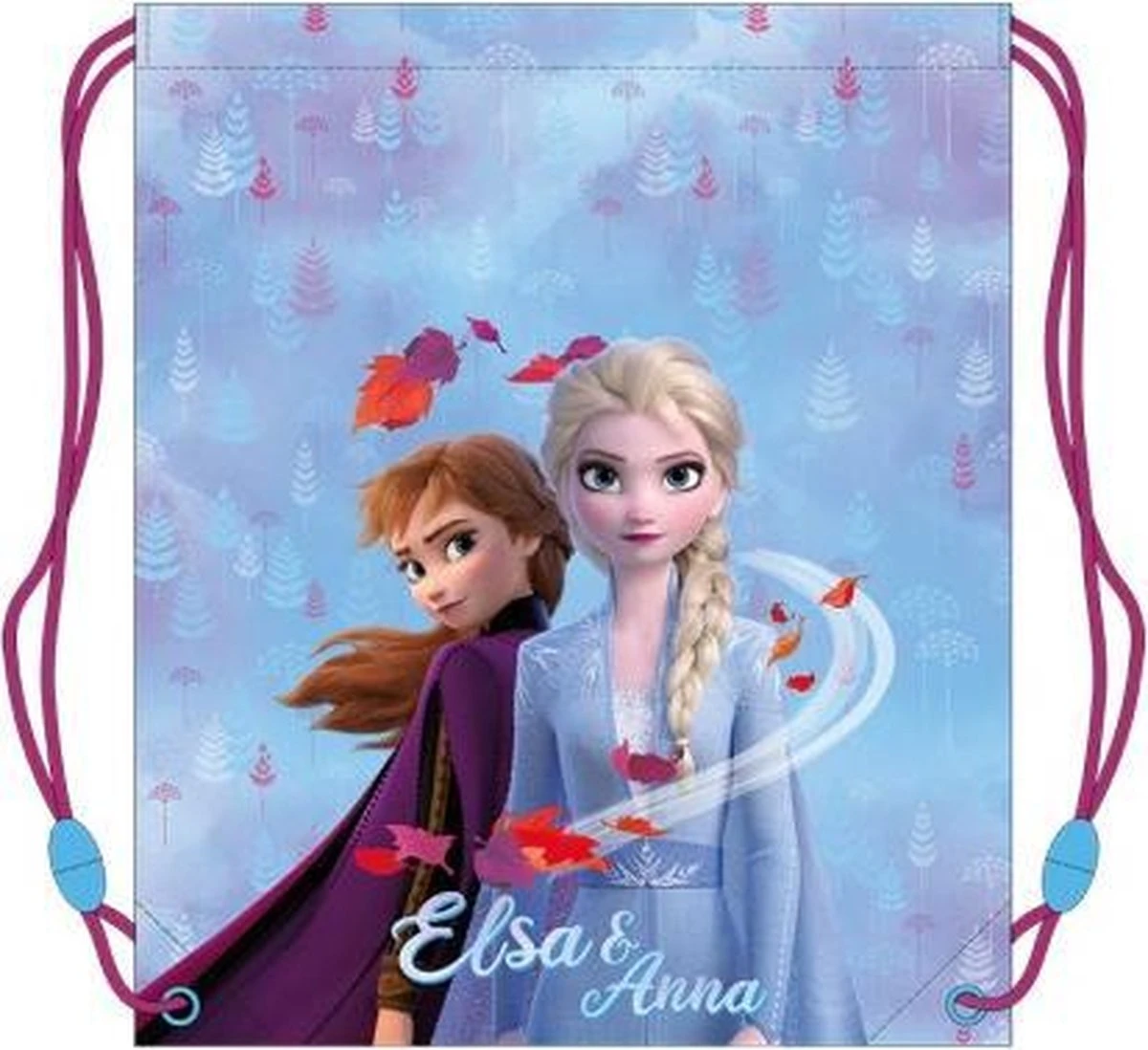Disney Gymtas Frozen II Junior 44 X 37 Cm Polyester Blauw 6 Disney Gymtas Frozen II Junior 44 X 37 Cm Polyester Blauw - Afbeelding 4