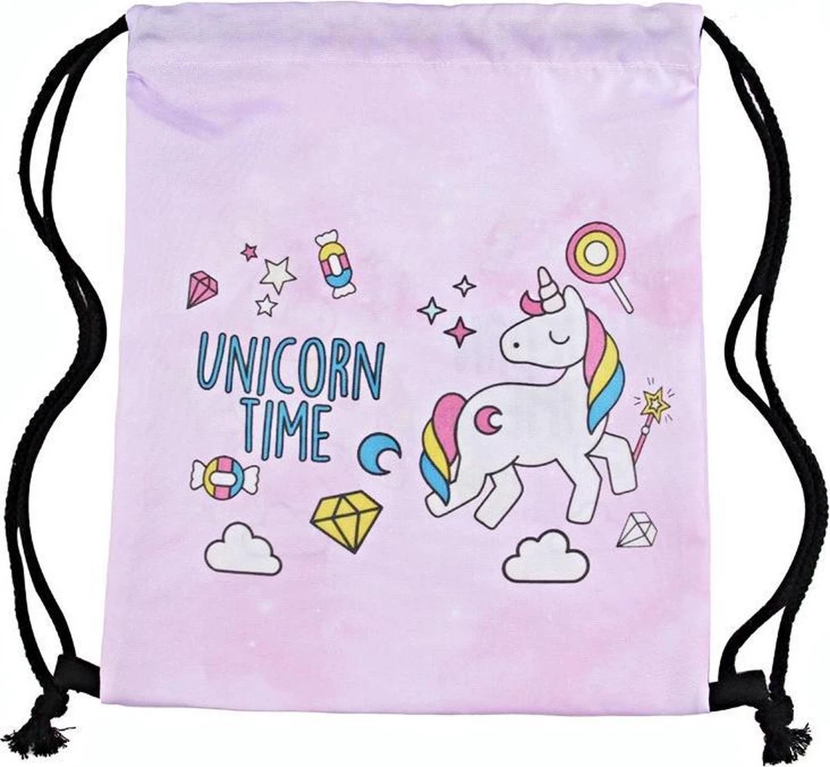 Unicorn Gymtasje - Sport Tasje Paars - 33x39 Cm | Gymtasje Met Rijgkoord | Gymzakje Verstelbaar In Maat | Leeftijd: 4 T/m 12 Jaar 4 Unicorn Gymtasje - Sport Tasje Paars - 33x39 Cm | Gymtasje Met Rijgkoord | Gymzakje Verstelbaar In Maat | Leeftijd: 4 T/m 12 Jaar - Afbeelding 2