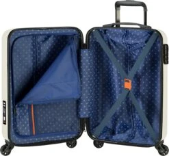 Princess Traveller PT01 - Handbagagekoffer - Pearl White - S - 55cm -Tassen Kortingen Winkel 1200x1110