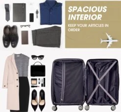 Merax 3-delig Kofferset Met TSA Slot - Trolleyset ABS 40L, 70L & 110 Liter - Goud 21 Merax 3-delig Kofferset Met TSA Slot - Trolleyset ABS 40L, 70L & 110 Liter - Goud -Tassen Kortingen Winkel 1200x1111 6