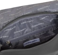 New Rebels® Daley - Rugtas - Zwart - Waterbestendig - 87 - 13L - 25x13x40cm - Rugzak / Backpack -Tassen Kortingen Winkel 1200x1132