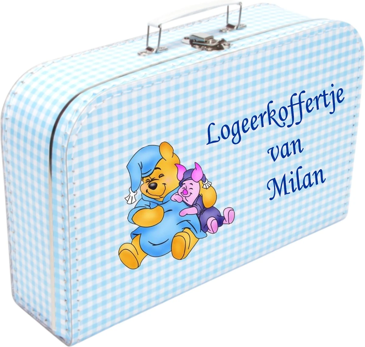 Logeerkoffer Ruit - Kinderkoffer- Kraamcadeau - Geboortecadeau - Opa En Oma 3 Logeerkoffer Ruit - Kinderkoffer- Kraamcadeau - Geboortecadeau - Opa En Oma