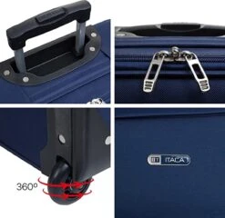 NaSK - Suitcase - Klein Reis Koffer - Met Wielen - Hand Koffer 55x40x20 Met Telescoopsteel - Lichtgewicht Cabin Max Hanbagage Luggage Met TSA-cijferslot - Carry On Suitcase In 55cm 9 NaSK - Suitcase - Klein Reis Koffer - Met Wielen - Hand Koffer 55x40x20 Met Telescoopsteel - Lichtgewicht Cabin Max Hanbagage Luggage Met TSA-cijferslot - Carry On Suitcase In 55cm -Tassen Kortingen Winkel 1200x1164 2