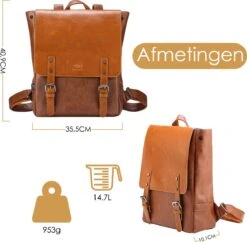 Behave Rugzak - Rugtas - Backpack - Laptoptas - Schooltas - 15 L - 15 Inch Laptop Tas - Bruin 15 Behave Rugzak - Rugtas - Backpack - Laptoptas - Schooltas - 15 L - 15 Inch Laptop Tas - Bruin -Tassen Kortingen Winkel 1200x1174 2
