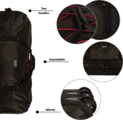 New Rebels Roll-able Trolley - Reistas - Weekendtas - Sporttas 80 Cm - Zwart 20 New Rebels Roll-able Trolley - Reistas - Weekendtas - Sporttas 80 Cm - Zwart -Tassen Kortingen Winkel 1200x1175 5